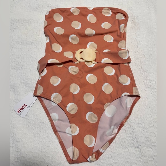 ERES Nuit Lune One-Piece Bandeau Swimsuit in Lune Coquillage-  Size 38/US 6 - Picture 5 of 8